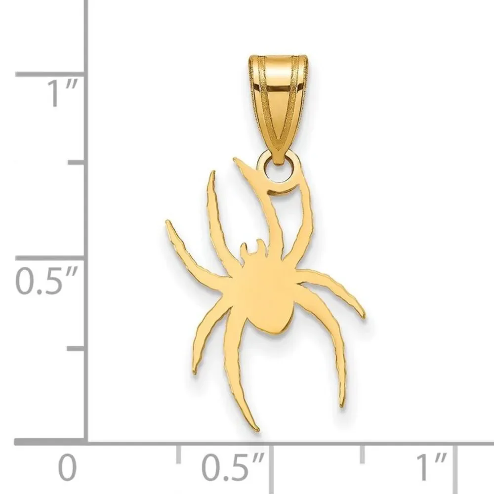 14K Yellow Gold University of Richmond Large Spider Pendant
